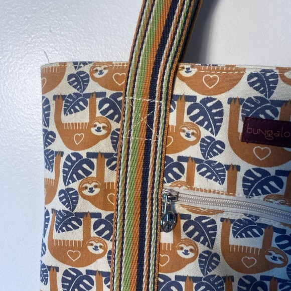 BUNGALOW 360  LARGE SLOTH TOTE  GENTLY USED CONDITION - Picture 3 of 10